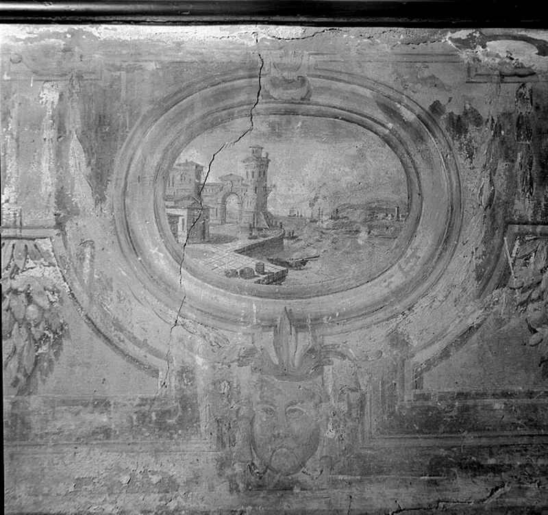 Paesaggio marino con porto - Palazzo Mangilli del Torso, Udine